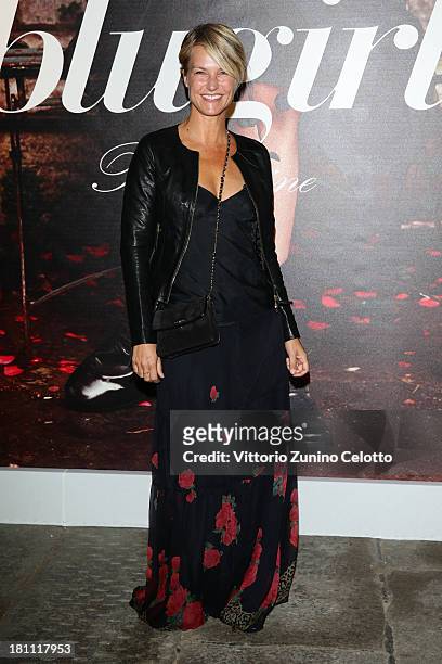 Ellen Hidding attends the Blugirl show as a part of Milan Fashion Week Womenswear Spring/Summer 2014 on September 19, 2013 in Milan, Italy.