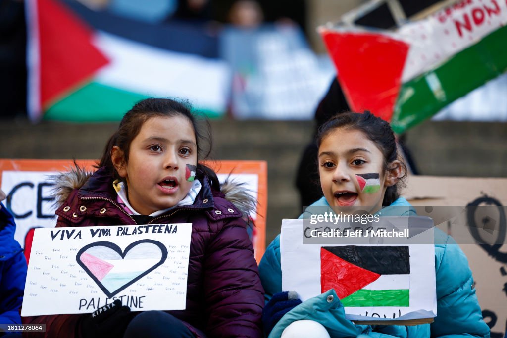 UK School Strike Demands Ceasefire For Gaza