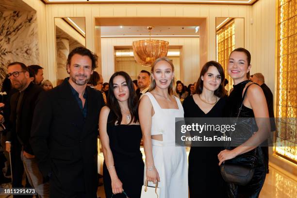 German actor Stephan Luca, German actress Mona Pirzad, German actress Caro Cult, Journalis Yara Hoffmann and German actress Susan Hoecke attend the...