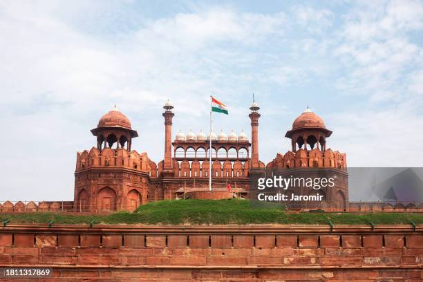red fort in old delhi - red fort ストックフォトと画像