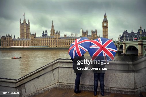 Londres à jets de pluie Londres à jets de pluie