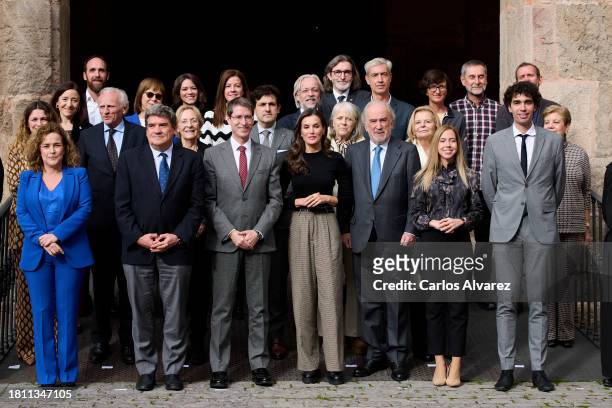 Queen Letizia of Spain attends the closing of the 16th International Seminar of Language and Journalism: 'Cambio Climatico, Lenguaje y Comunicacion'...