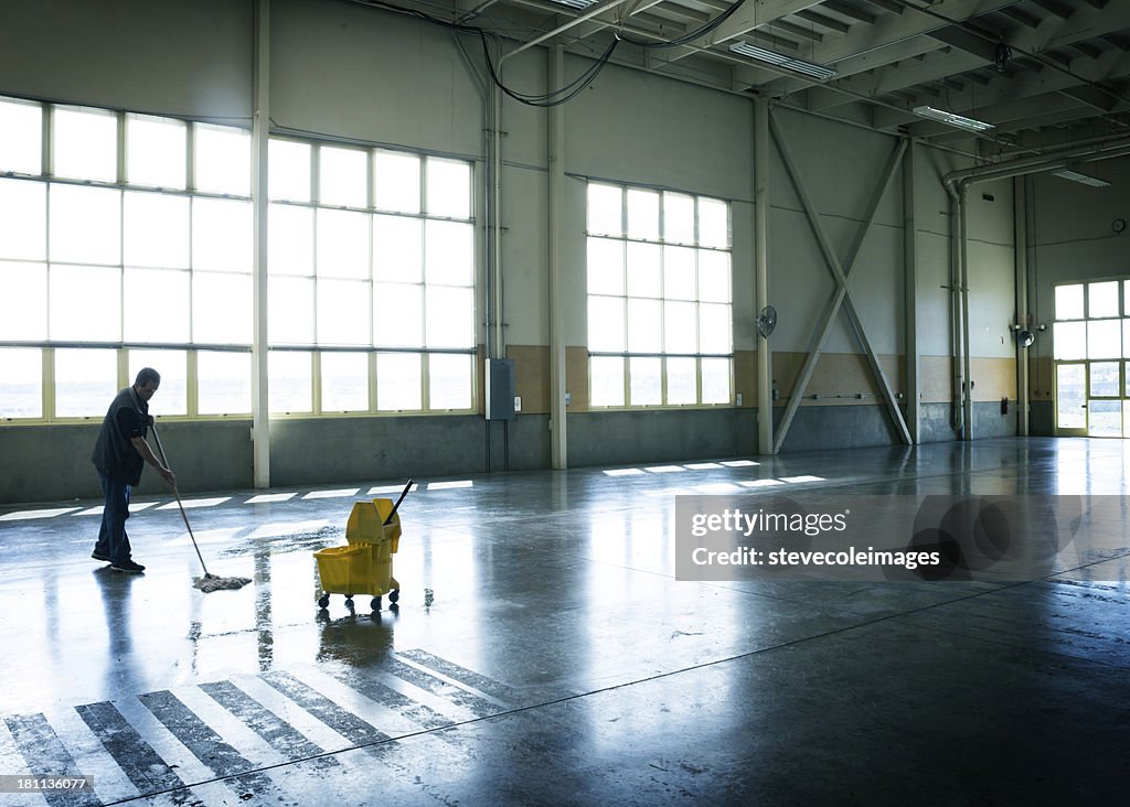 Warehouse Floor Cleaning