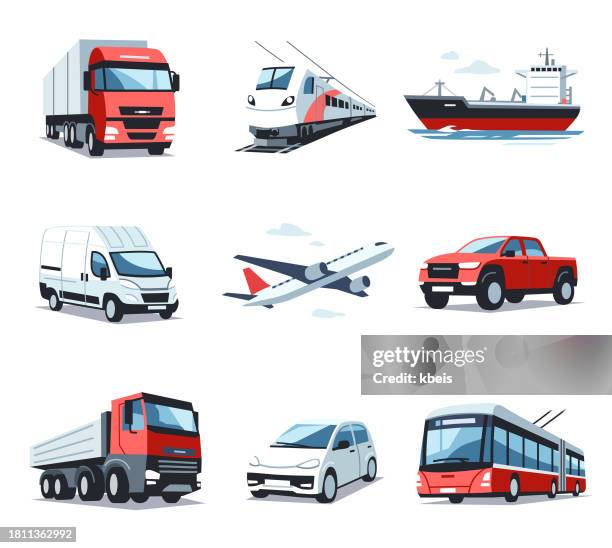 ilustraciones, imágenes clip art, dibujos animados e iconos de stock de íconos de vehículos y transporte - oil tanker