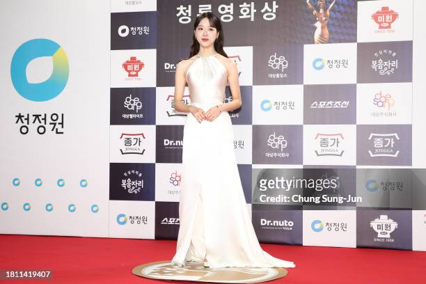 Kim Si-eun attends the 44th Blue Dragon Film Awards at KBS Hall on November 24, 2023 in Seoul, South Korea.