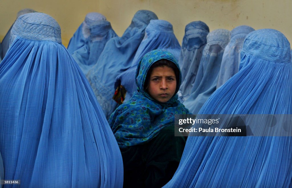 Afghan Women At Kalakan Health Clinic
