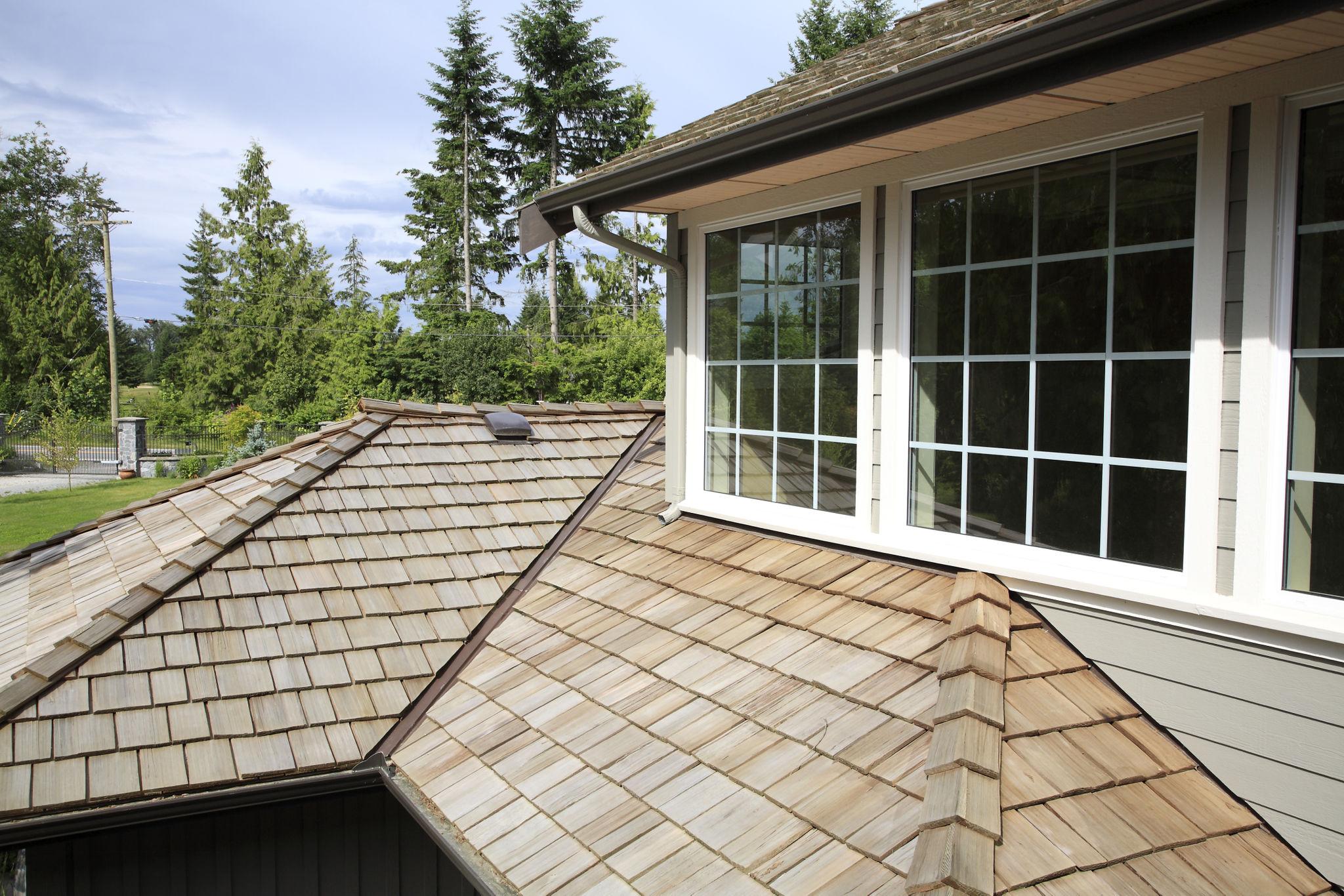 wood shake roof