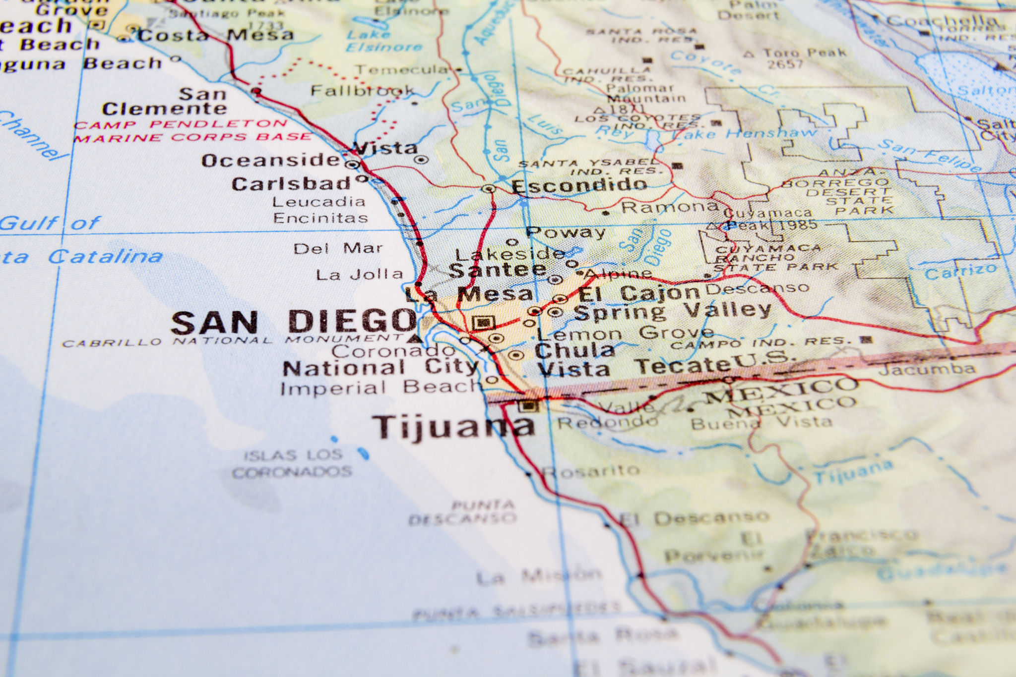 san diego map