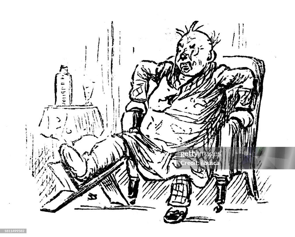 British satire caricature comic cartoon illustration