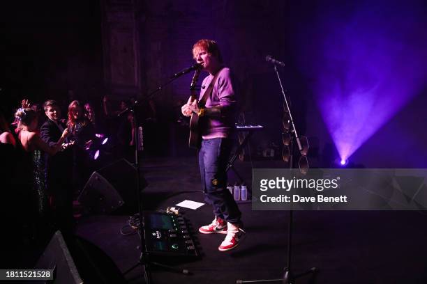 Ed Sheeran attends The Anti Slavery Collective's inaugural Winter Gala at Battersea Arts Centre on November 29, 2023 in London, England.
