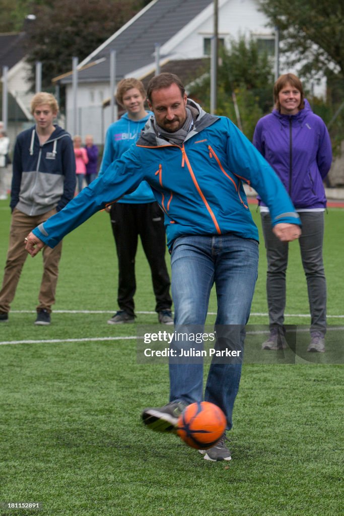 Crown Prince Haakon & Crown Princess Mette Marit Make An Official Visit To the County Of Vest-Agdar - Day 3