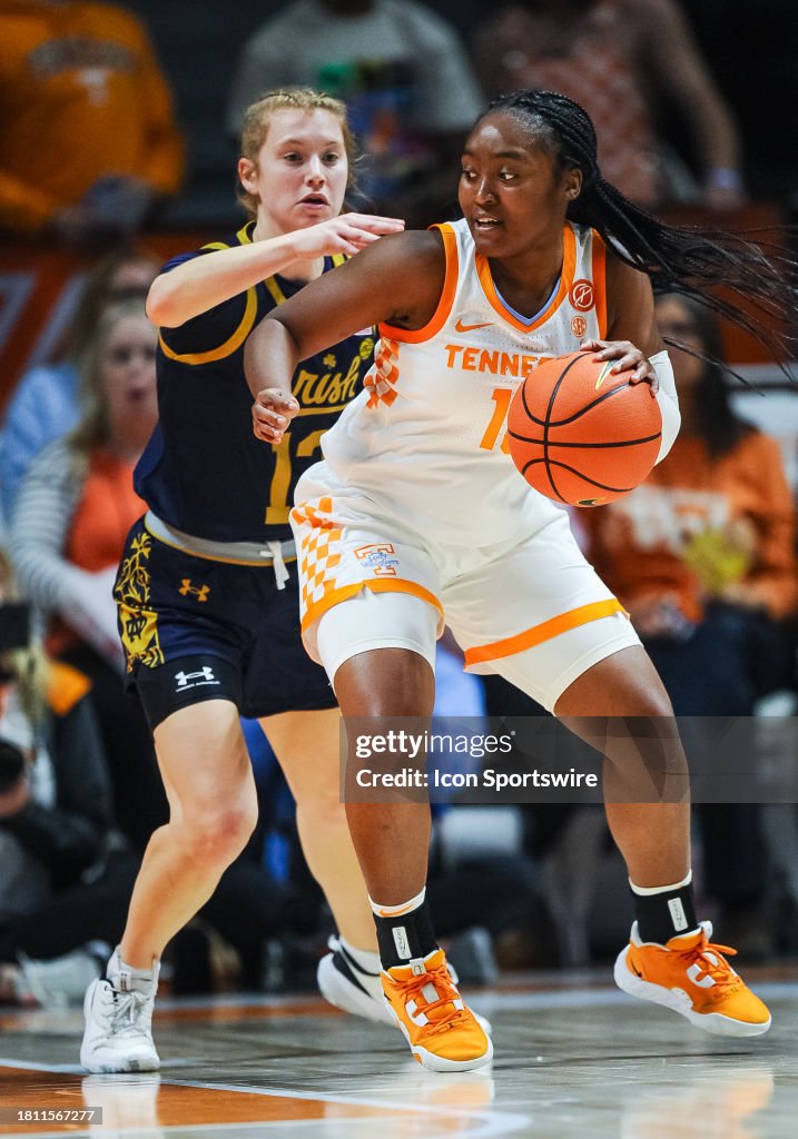 Tennessee Lady Vols guard Destinee Wells controls the ball against ...