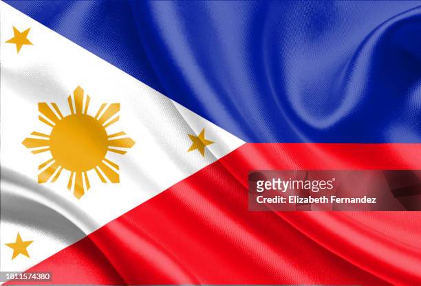 philippine flag - philippine independence day stock-fotos und bilder