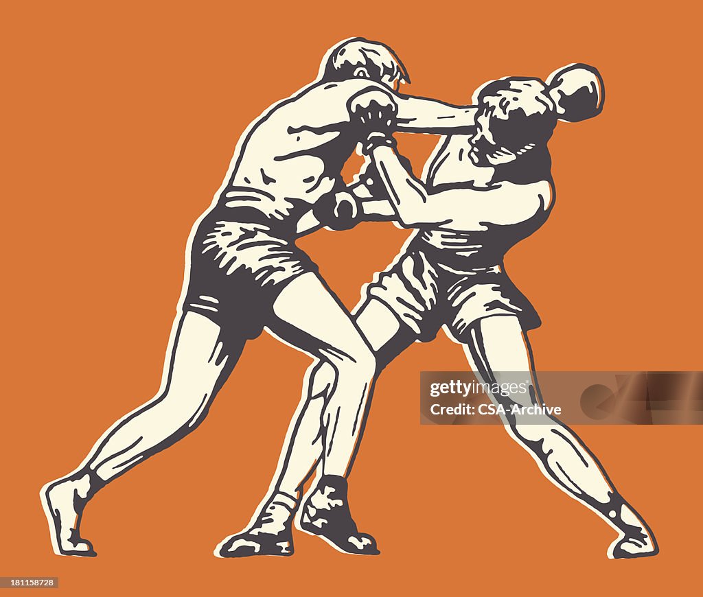 Two Men Boxing