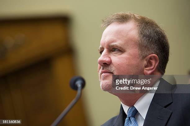 Todd Keil, Former Asst. Secretary for Infrastructure Protection with the U.S. Department of Homeland Security, listens during a House Oversight...