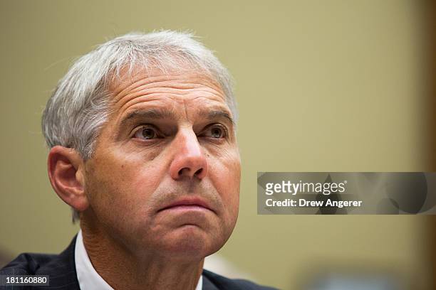 Mark Sullivan, former director of the U.S. Secret Service, listens during a House Oversight Committee hearing entitled 'Reviews of the Benghazi...