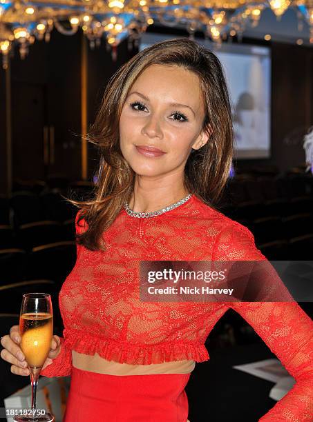 Yana Aintabi attends the Nina Naustdal Runway show following London Fashion Fashion Week SS14 at The Mayfair Hotel on September 19, 2013 in London,...