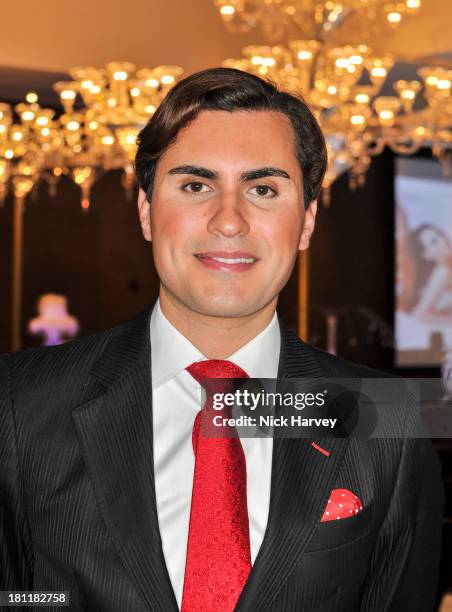 Raef Bjayou attends the Nina Naustdal Runway show following London Fashion Fashion Week SS14 at The Mayfair Hotel on September 19, 2013 in London,...