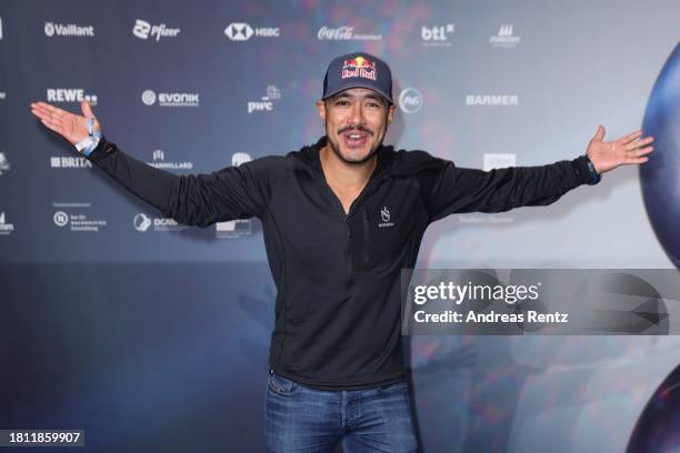 Nepalese climber Nirmal Purja attends the German Sustainability Award at Maritim Hotel on November 24, 2023 in Duesseldorf, Germany.