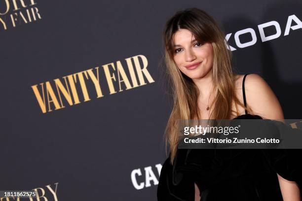 Carlotta Antonelli attends the red carpet for the "Vanity Fair - The Movie" at Teatro Lirico Giorgio Gaber on November 24, 2023 in Milan, Italy.