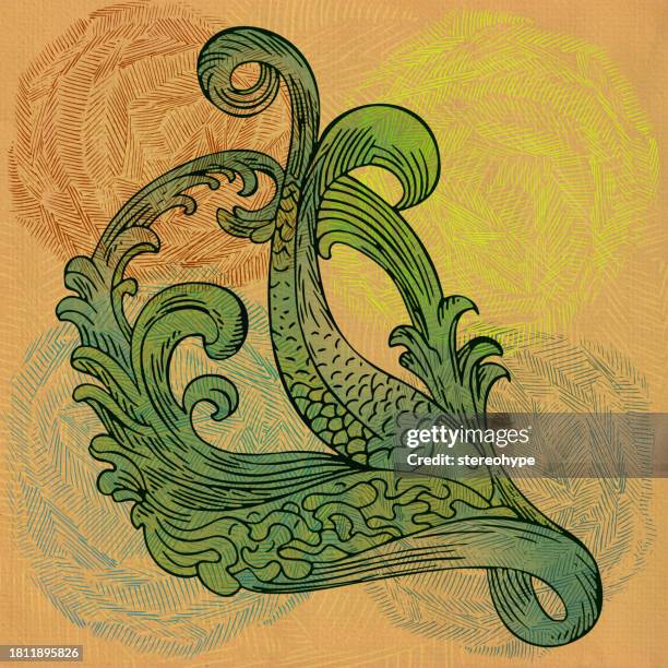 fish splash - fish jumping stock illustrations