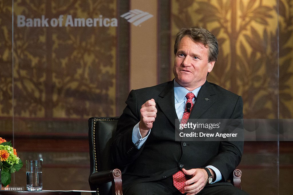 Warren Buffett And BofA CEO Brian Moynihan Speak At Georgetown University
