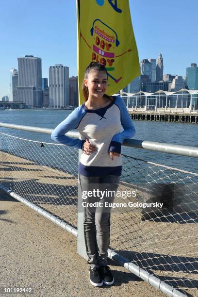 Amber Montana attends the Nickelodeon And Brooklyn Bridge Park Host Mini-Triathlon on September 19, 2013 in New York City.