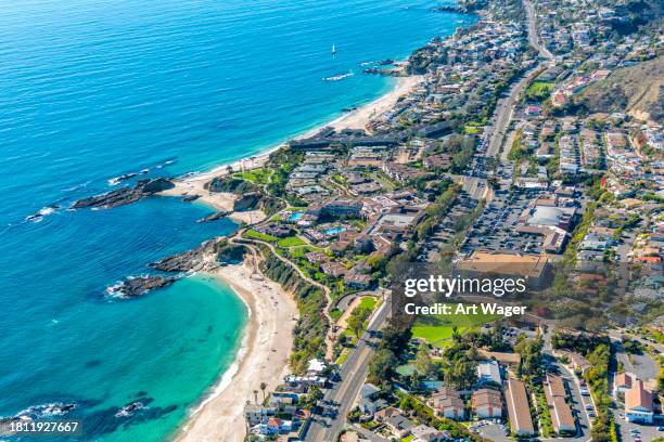 antenne de orange county littoral - laguna hills photos et images de collection