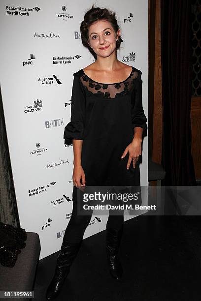 Beth Cooke attends an after party celebrating the press night performance of 'Much Ado About Nothing' at Baltic Restaurant on September 19, 2013 in...