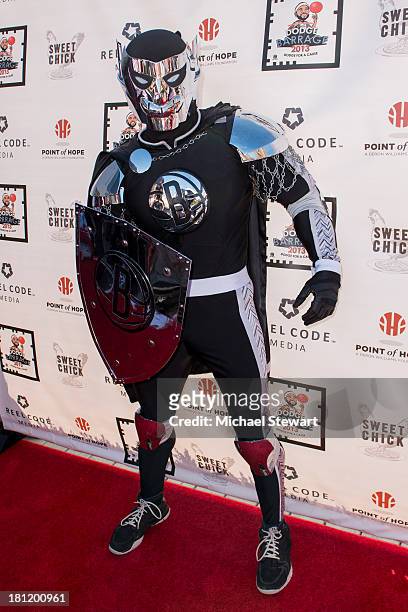 The BrooklyKnight attends Dodge Barrage 2013 at Pier 36 on September 19, 2013 in New York City.