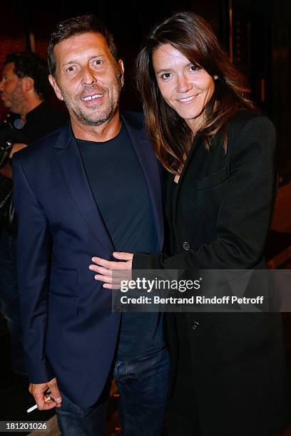 Hortense d'Esteve and companion Director Pascal Duchene attends 'A.Club Party' at Castel on September 19, 2013 in Paris, France.