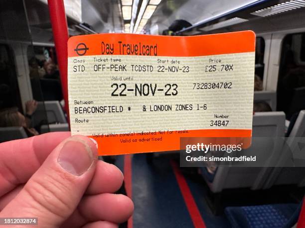 british railway travelcard - train ticket stock pictures, royalty-free photos & images