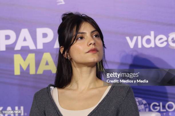 Bárbara López attends a press conference for "Papá o Mamá" at Cinepolis Universidad on November 24, 2023 in Mexico City, Mexico.