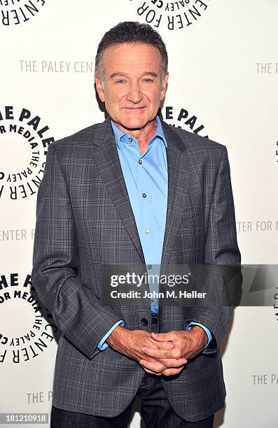 Actor Robin Williams attends the Paley Center For Media's "A Legendary Evening With Robin Williams" at The Paley Center for Media on September 19,...