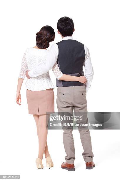 Hugging View From Behind Happy Wife Hugging Her Husband From Behind Photos and Premium High Res ...
