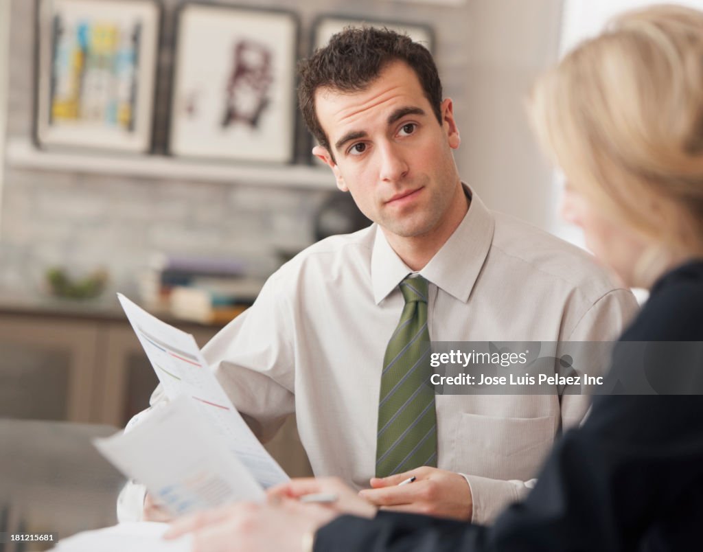 Business people talking in office