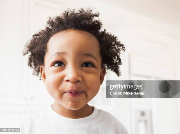 close up of mixed race boy's face - lehi stock pictures, royalty-free photos & images