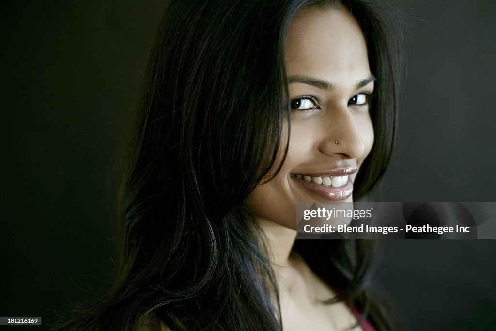 Indian woman smiling