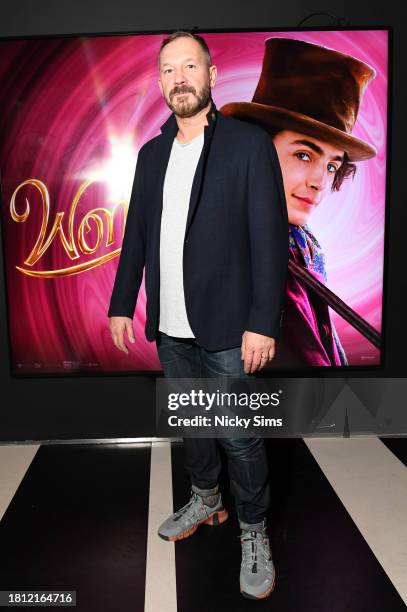 Set Decorator Lee Sandales is seen at the Variety Artisans screening of 'Wonka' at The Cinema at Selfridges on November 29, 2023 in London, England.