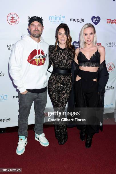 Brian Austin Green, Danielle Degregory and Sharna Burgess at The 10th Annual Winter Wonderland Toys for Tots Charity Event at Yamashiro on November...