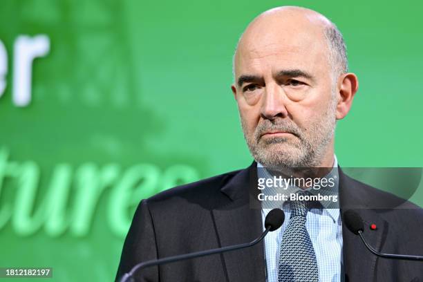 Pierre Moscovici, president of Cour des Comptes, during the International Economic Forum of the Americas conference in Paris, France, on Wednesday,...