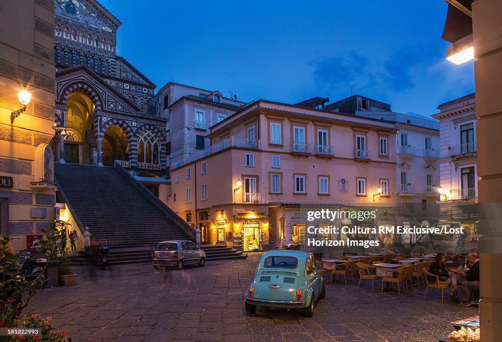 Square of Amalfi Cathedral, Amalfi, Campania, Italy