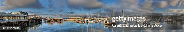 fisherman's wharf and marina - monterey, ca - モンテレー湾 ストックフォトと画像