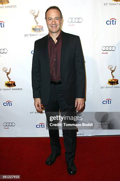 Writer George Mastras attends the 65th Emmy Awards Writers Nominee reception held at the Leonard H. Goldenson Theatre on September 19, 2013 in North...