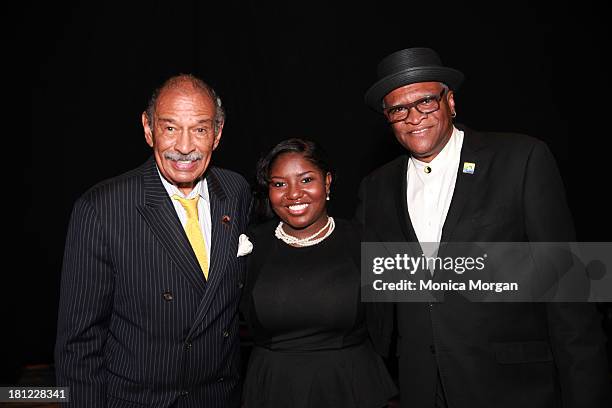 John Conyers, Rachel Grant and Bobby Watson attends the Congressional Black Caucus Jazz Concert 2013 on September 19, 2013 in Washington, DC.