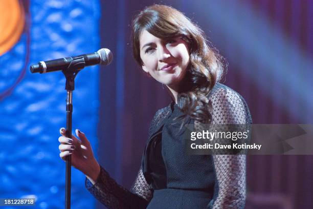 Nolwenn Leroy performs during Francofolies New York: A Tribute To Edith Piaf at Beacon Theatre on September 19, 2013 in New York City.
