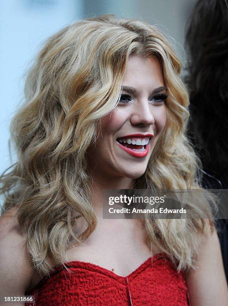 Musician Kimberly Perry of The Band Perry arrives at the 2nd Annual Beyond Hunger: A Place At The Table Benefit Honoring Susan Sarandon at Montage...