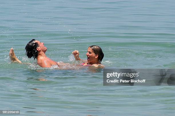 Pascal Breuer, Tanja Wedhorn, Dreharbeiten der ZDF-Reihe: "Traumschiff""Oman" "Wunschkind", Muscat/Oman/Arabien, , Hotel: "Al Bustan Palace...