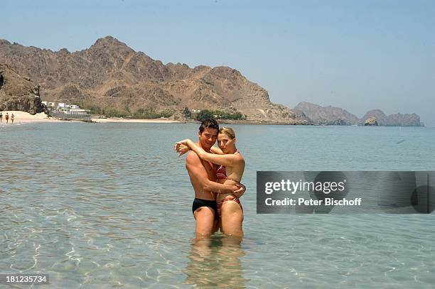 Pascal Breuer, Tanja Wedhorn, Dreharbeiten der ZDF-Reihe: "Traumschiff""Oman" "Wunschkind", Muscat/Oman/Arabien, , Hotel: "Al Bustan Palace...