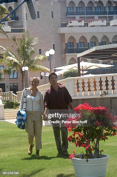 Tanja Wedhorn, Pascal Breuer, Dreharbeiten der ZDF-Reihe: "Traumschiff""Oman" "Wunschkind", Muscat/Oman/Arabien, , Hotel: "Al Bustan Palace...